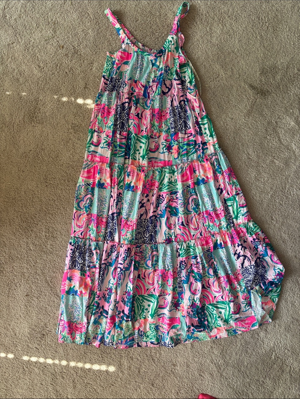 Lilly Pulitzer Multicolor Floral Tiered Maxi dress